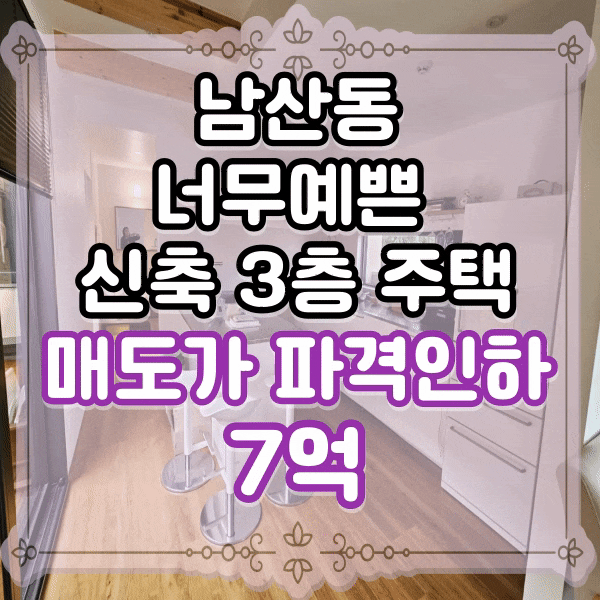  남산동 신축주택매매, 고급 인테리어, 주차가능한집, 한번 보면 꼭 살고 싶어지는 집, 3층 상가주택 매도, 남산A구역