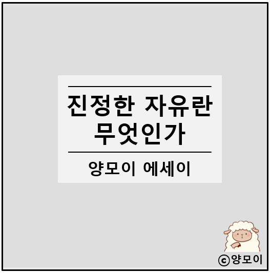  자아성찰 에세이 진정한 자유란 무엇인가, 일기는 일기장에