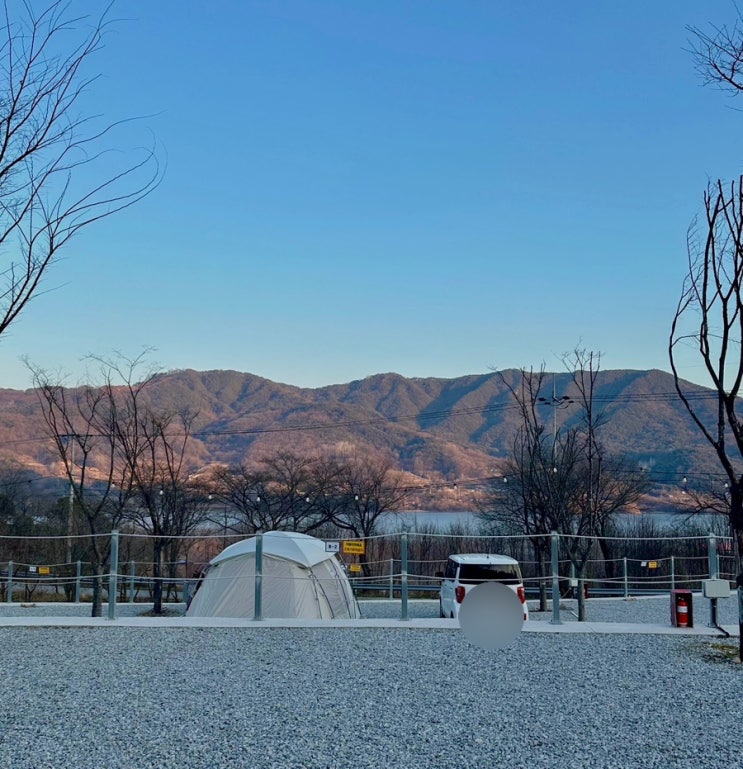  합천 오토 캠핑장 추천 합천호가 보이는 조용한 캠핑장 산앤호반