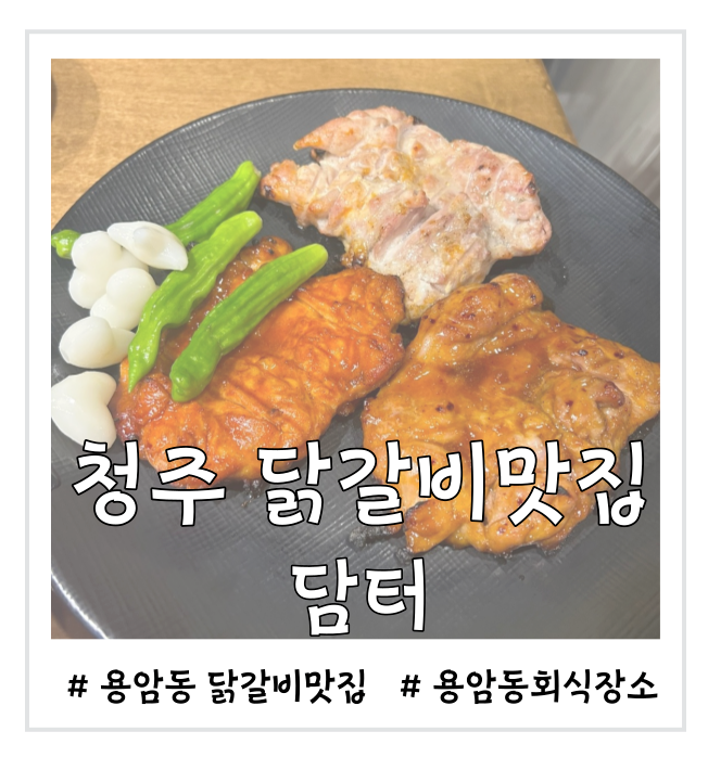  청주 닭갈비 맛집 숯불닭갈비가  맛있는 용암동 담터