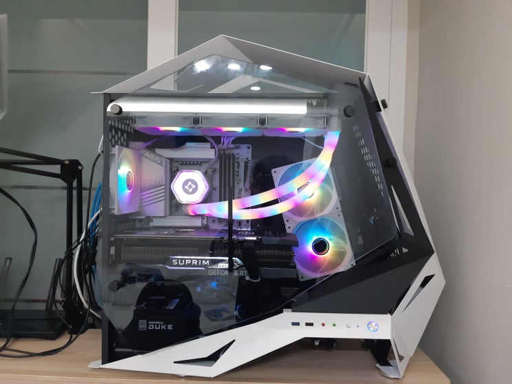  상동 컴퓨터수리 i9 14900K 컴퓨터 조립대행 COOLMAX 쉐도우 2 강화유리 케이스 RTX4090 수냉쿨러