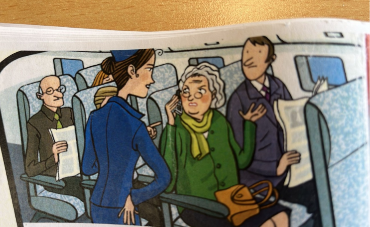  기초 프랑스어, 사진 보고 묘사(décrire) 해 보기- 비행기(dans un avion), 호텔(un hôtel)