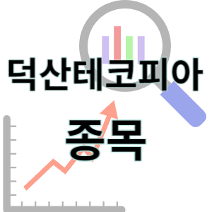  덕산테코피아 -  HCDS , 전고체 배터리 OLED 종목 주가 차트 정리