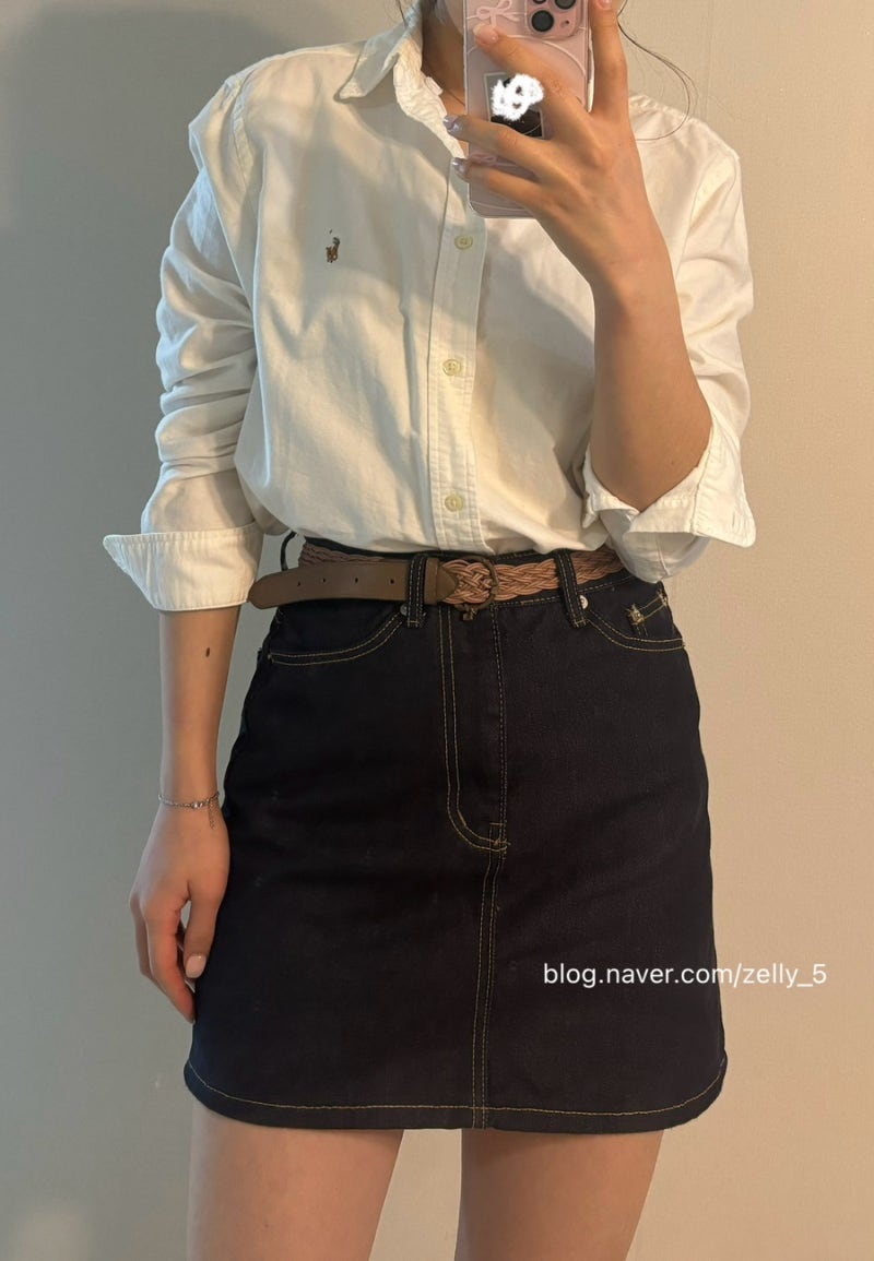 폴로 랄프로렌 셔츠 보이즈 옥스퍼드 여성 사이즈 코디