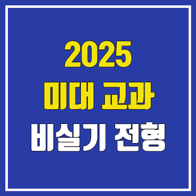 2025 수시 미대 교과 비실기전형 대학 (상명대·서울여대·한성대·홍익대·인천대·인하대·가천대·경기대·경희대·명지대)