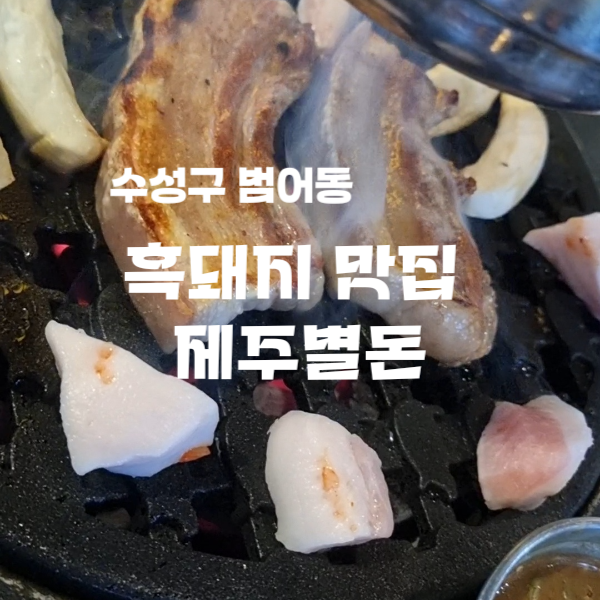  대구 수성구 삼겹살 맛집 육즙팡팡 프리미엄 흑돼지 제주별돈