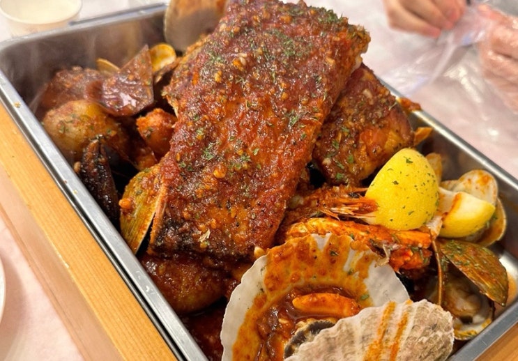  오이도 LA코코보일링 본점 BBQ 2인세트 내돈내산 후기 (+웨이팅,주차)
