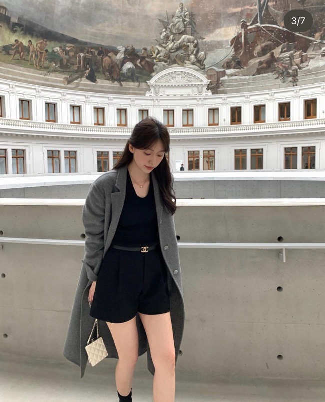  르플레인 이스트 캐시미어 팬츠 블랙 / leplein east cashmere short
