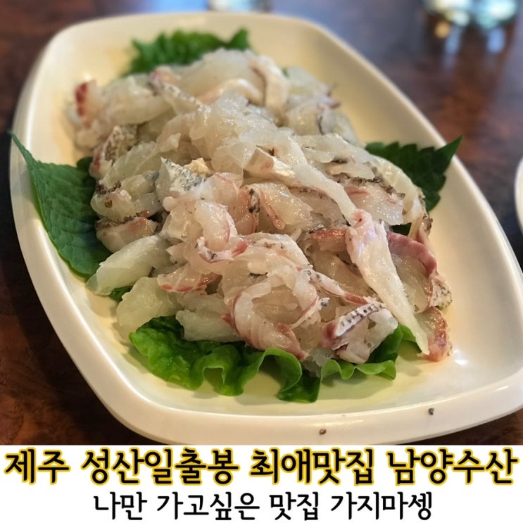  제주 성산 최애 횟집 남양수산