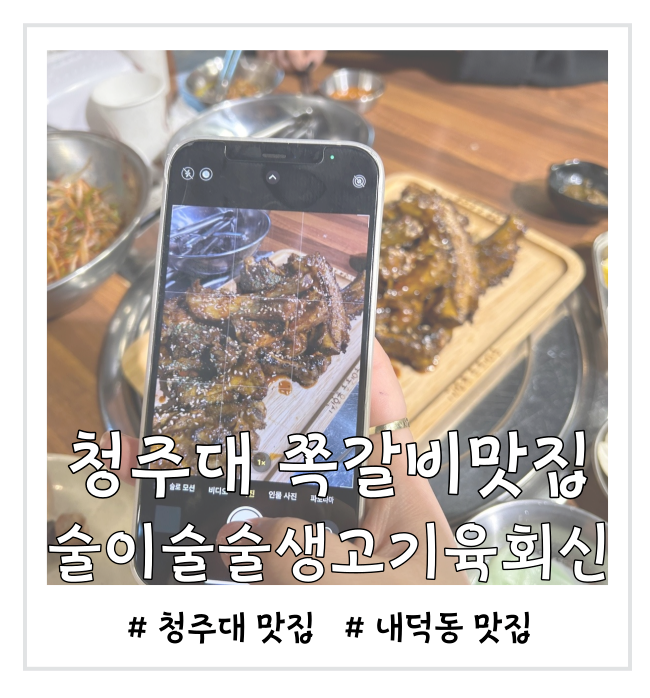  [청주대 맛집] 술이술술생고기육회신