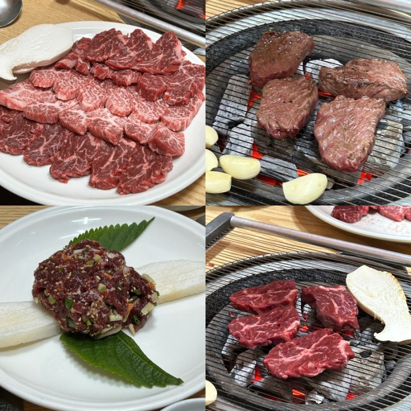 진해 자은동 육회 • 소고기 맛집은 여기 ! 한우마을 식육식당