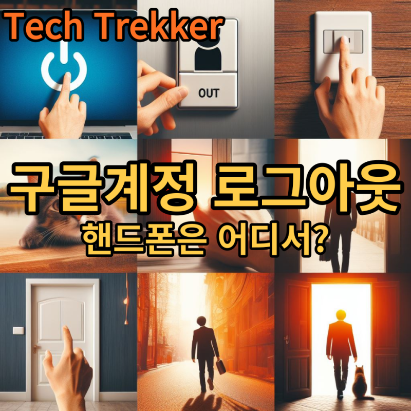 구글계정 로그아웃_핸드폰은 어디서