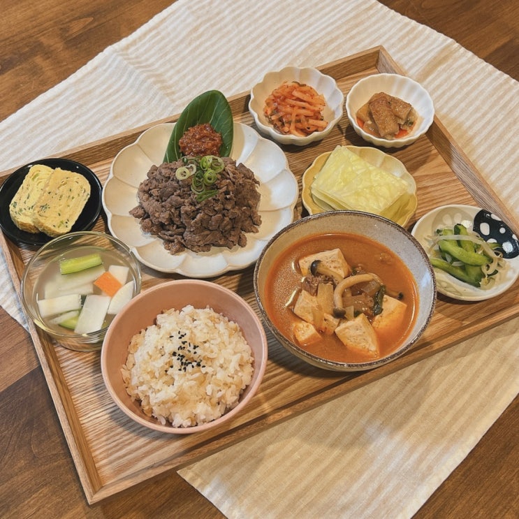  오사카댁 집밥 곱창전골 부대찌개 등등