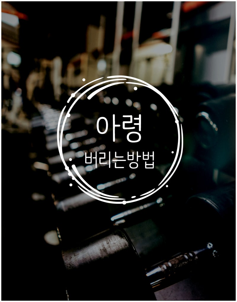 [생활꿀팁] 아령 버리는법, 아령 폐기, 아령 재활용