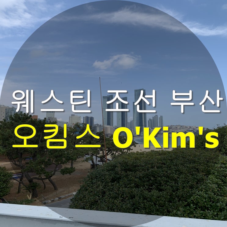  웨스틴조선 부산 오킴스 조선비치 해운대 뷰맛집 수제버거 레스토랑 런치 후기