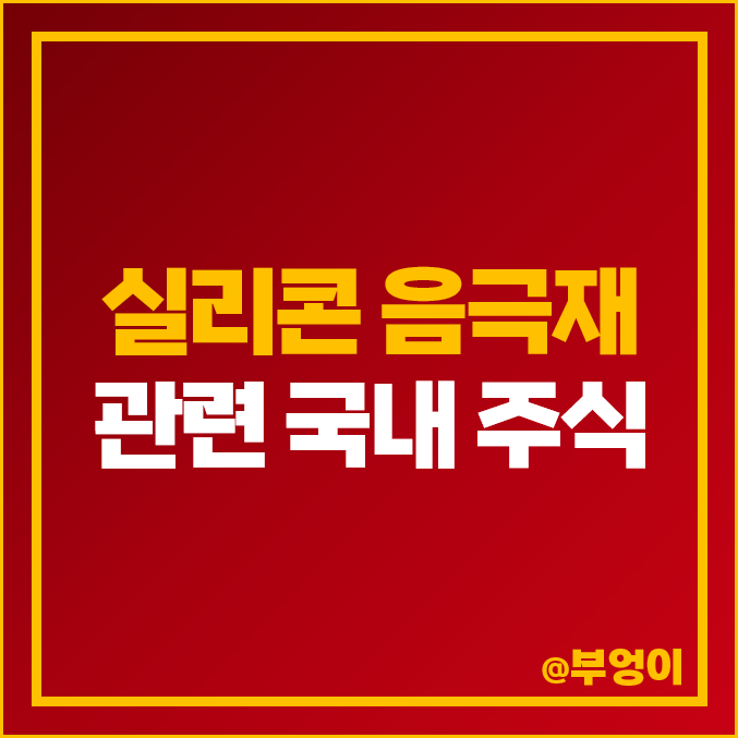 실리콘 음극재 관련주 2차전지 대장주 대주전자재료 주가