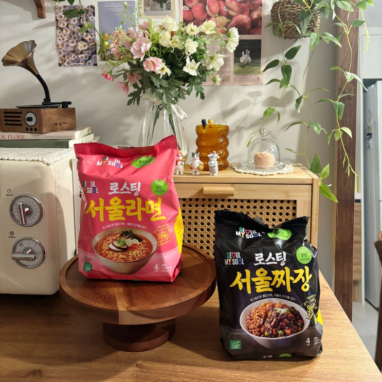  풀무원 신상라면 로스팅 서울라면 서울짜장 후기
