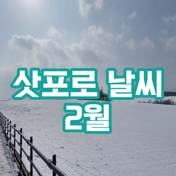  삿포로날씨 2월 (옷차림)