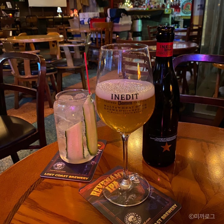  부산서면맥주 서면역펍 핸드릭스 진토닉 칵테일 다양한 담스펍