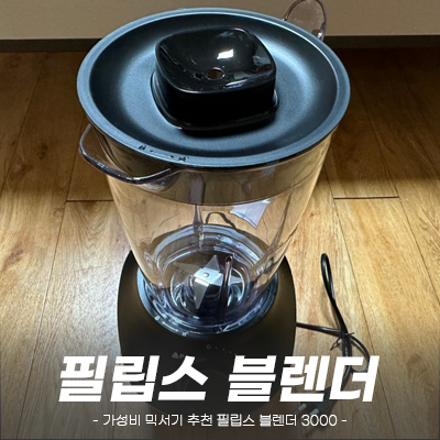 가성비 믹서기 추천 필립스 블렌더 3000시리즈 리뷰