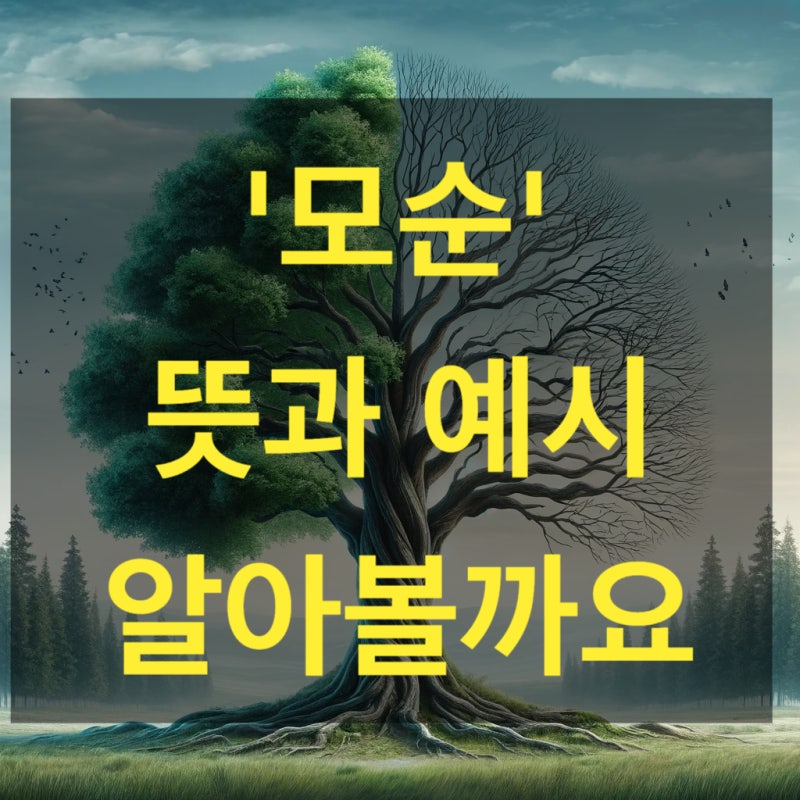 모순 뜻 사례 활용 자세히 알아볼까요 : 네이버 블로그