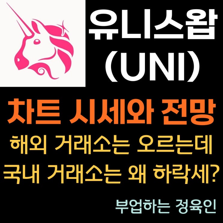  상승코인, 유니스왑 코인 (UNI) 최근 차트 시세와 전망