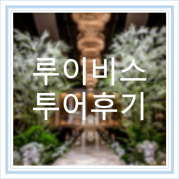  [W3] 홀투어 || 대전 루이비스 웨딩홀 투어 및 계약후기