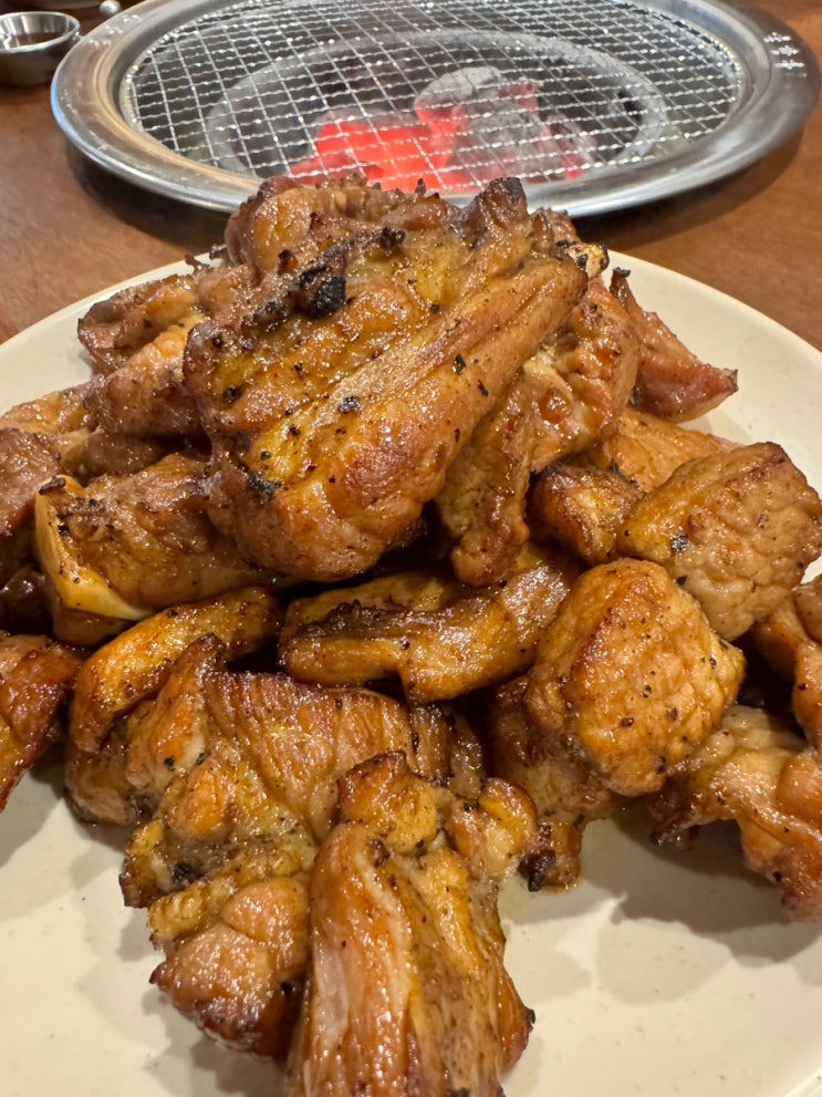  부천 애견동반 식당 신중동역 찐맛집 산촌숯불정갈비 강아지와 동반 주차팁