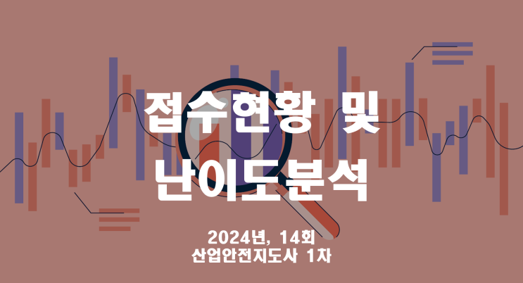  산업안전지도사 24년 접수현황 및 난이도 분석