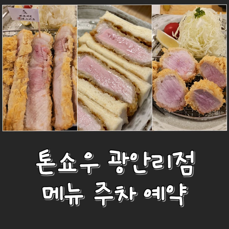  [부산 광안리 맛집] 톤쇼우 광안점 - 예약 꿀팁 | 웨이팅 대기 시간 100번대 | 주차 메뉴 버크셔| 광안리 맛집