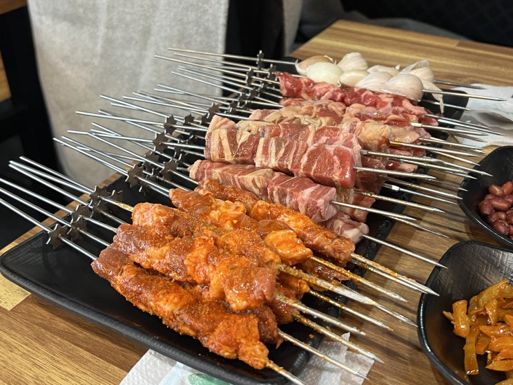  천안 양꼬치 맛집 | 낮에도 여는 불당동 '순한양꼬치 양다리걸쳐' 후기