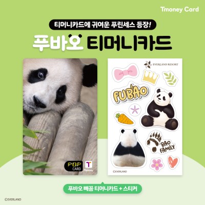 나만 없어 푸바오티머니 교통카드..