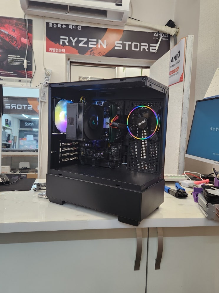  대구 사무용pc 특급 아주빠른 조립 컴퓨터 안전 택배포장 OK! 라이젠R5-5600g