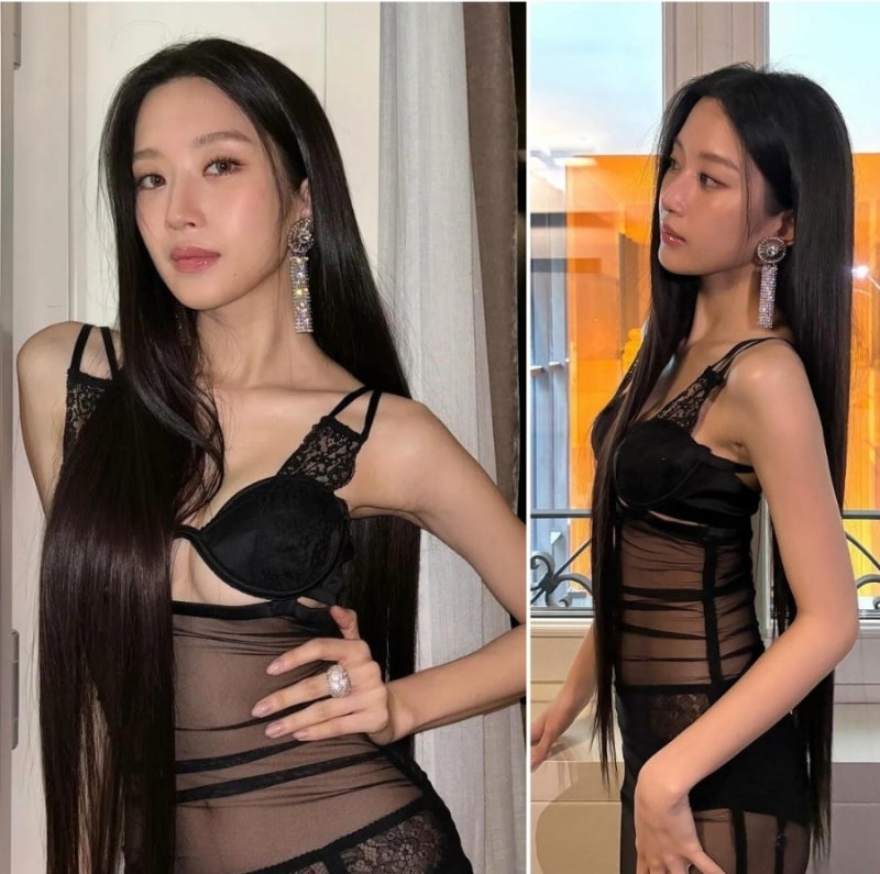 돌체앤가바나 엠버서더 문가영 도영 파격적인 노출룩 시스루 란제리 패션 정보