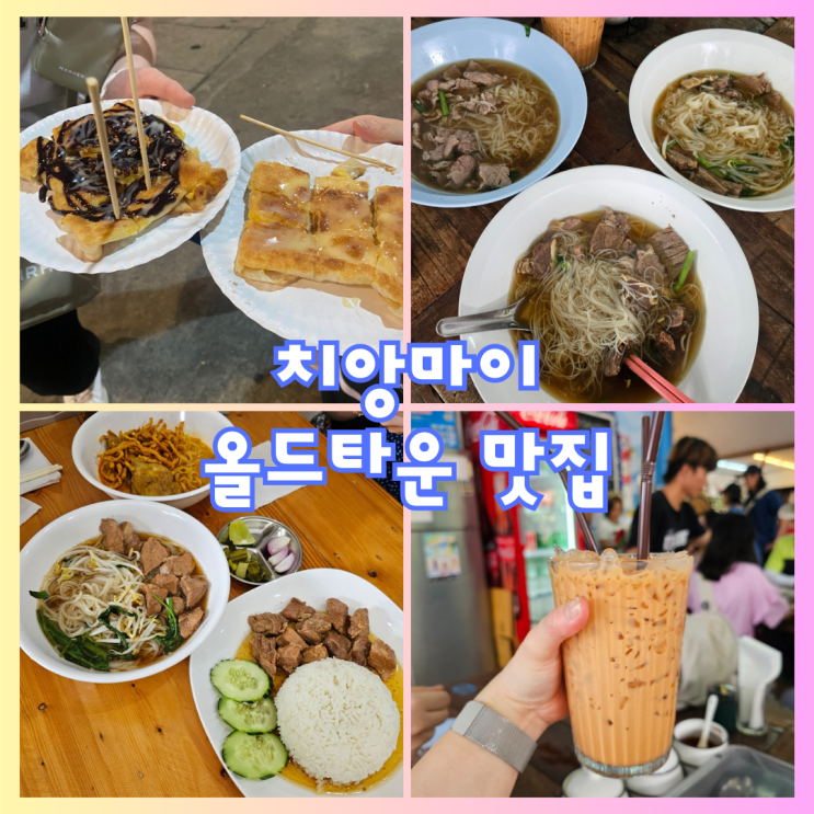  치앙마이 올드타운 유명 맛집 로띠빠데, 블루누들, 뭄알로이