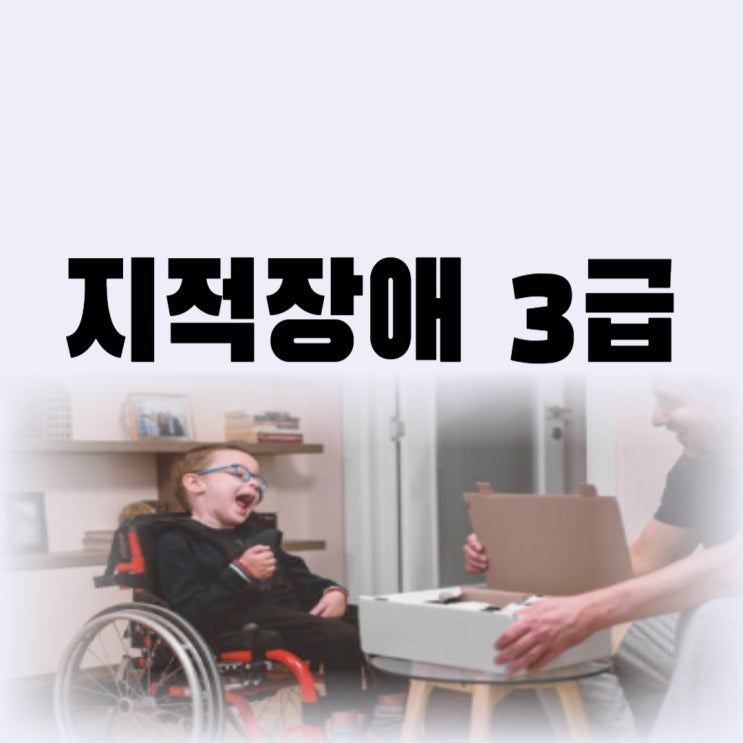  지적장애 3급 특징 등급 기준 혜택은 어떤 게 있을까