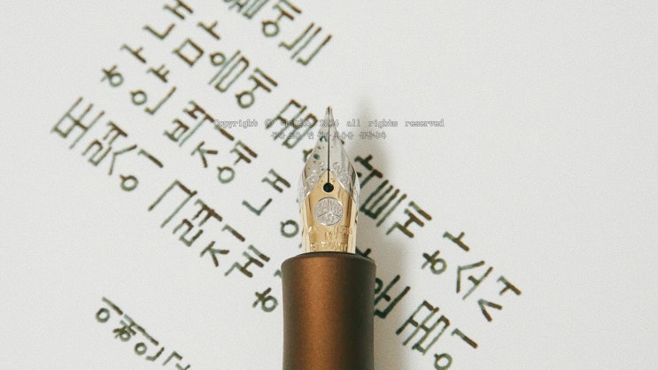  2월의 기도 (카웨코 14K M닙 만년필로 필사하기)