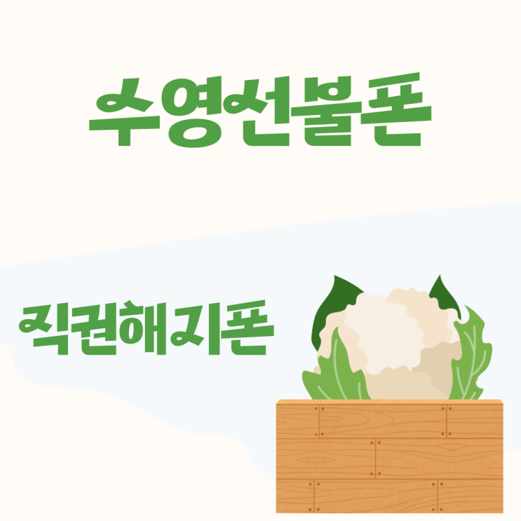  수영선불폰 직권해지 개통신청