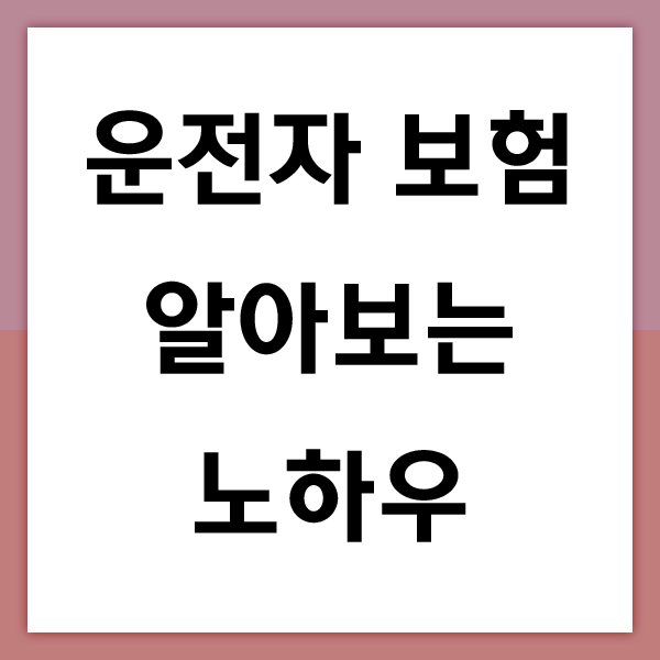  운전자보험비교사이트 통해서 운전자보험 비교 후 가입해 보세요