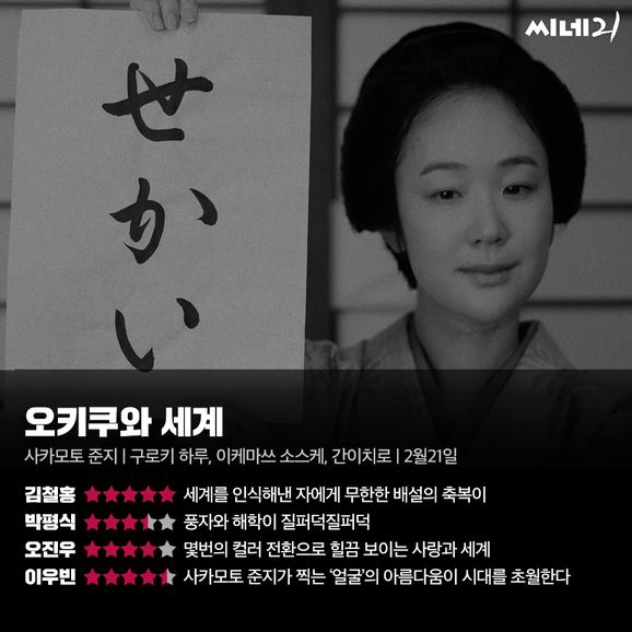 &lt;오키쿠와 세계&gt; 씨네21/필름마크스/IMDB 평점