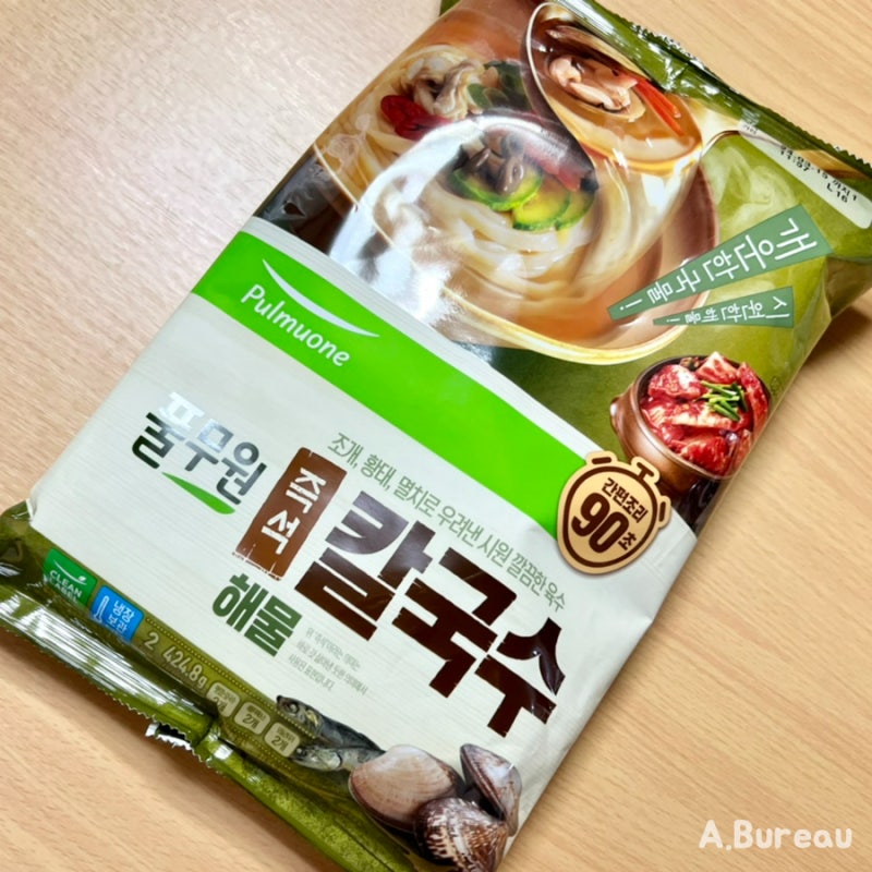 풀무원 즉석 해물칼국수 2인 구매 및 조리