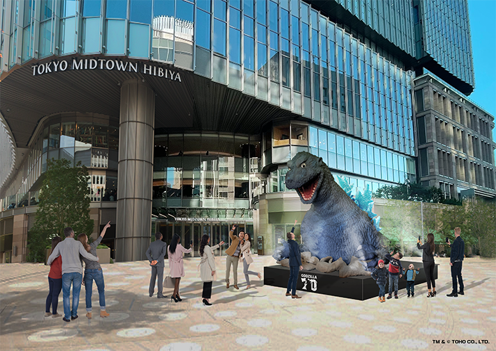  일본 시부야에 고질라가 상륙. HIBIYA meets GODZILLA 행사.