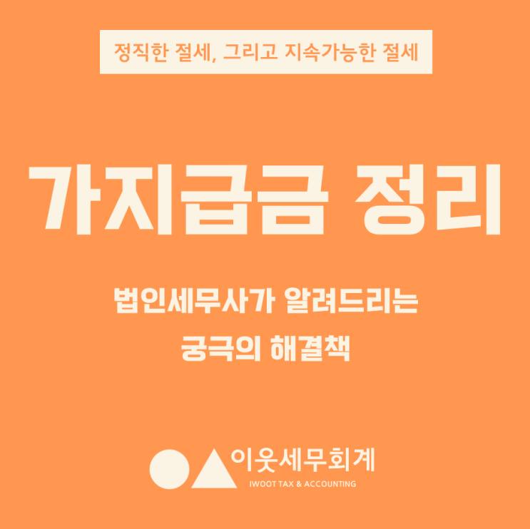  가지급금 정리를 위한 법인세무사의 궁극의 해결책 (법인사업자 필독)