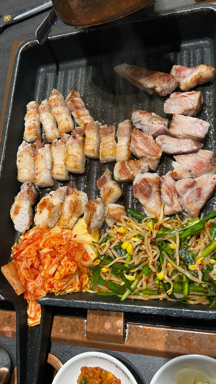 해운대 삼겹살 맛집 '돈블랑'(내돈내산)
