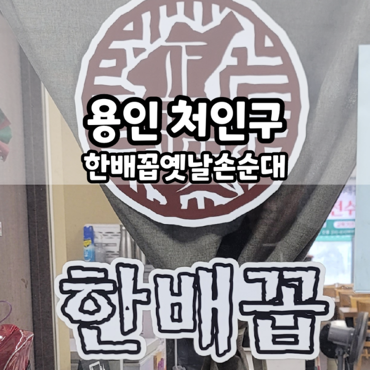  용인 처인구 한배꼽옛날순대 포장 후기
