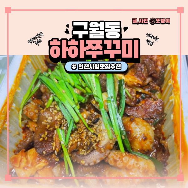 인천 구월동 인천시청역 맛집 쭈꾸미볶음 배달 맛집 - ‘하하쭈꾸미’