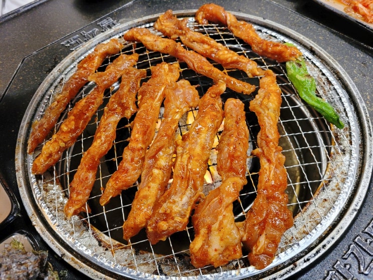  청주 율량동 맛집 닭갈비 숯불구이 팔각도