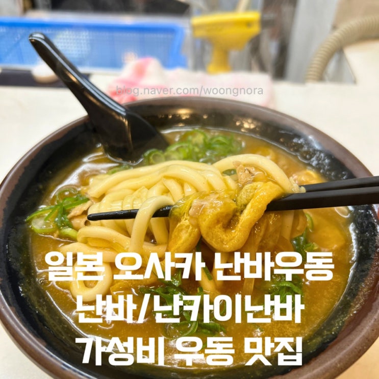  일본 오사카 난바우동 - 난바/난카이난바 가성비 우동 맛집