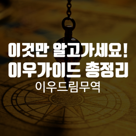  이것만 알고 가세요! 이우가이드 총정리