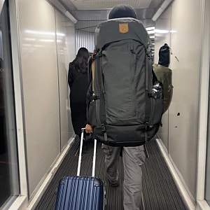 [등산가방] 피엘라벤  FJALLRAVEN 아비스코 프리루프트 45L 스톤그레이 찐 사용 후기